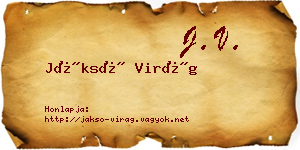 Jáksó Virág névjegykártya